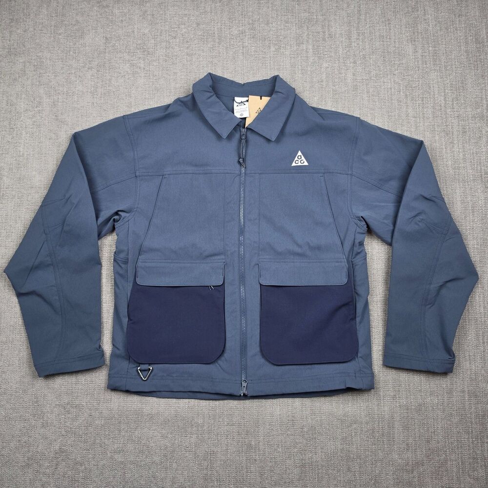 Nike ACG Smith Summit Mens Small Blue Cargo Jacket NWT $225 MSRP HV0598-437